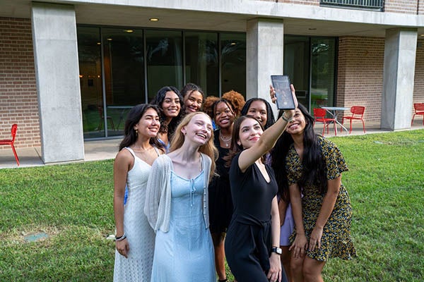Alumni taking a selfie